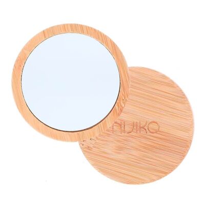 Specchio tascabile in legno di cocco