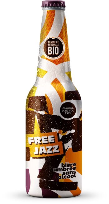 Free Jazz Ambrée, Bière Ambrée sans alcool, 0.00%alc. Vol. - 330ml 2