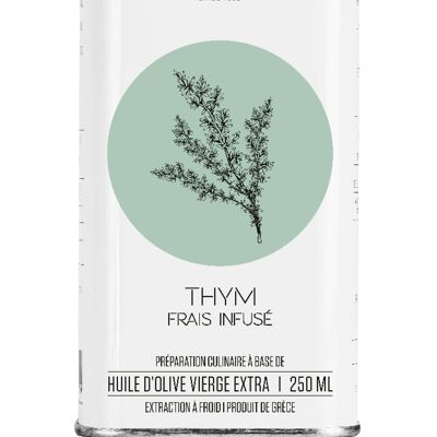 Huile d'olive infusée thym 250ml - bidon