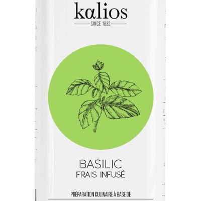 Huile d'olive infusée basilic 250ml - bidon