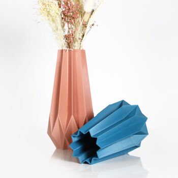 Vase "lyna" rose pastel, pour fleurs séchées 5