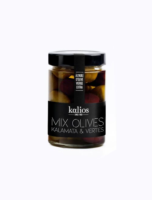 Mix olives Kalamata & Chalkidiki 310g