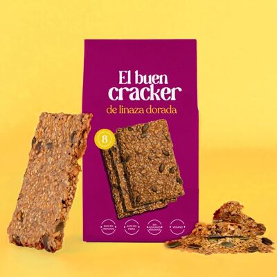 GOLDEN LINSEED CRACKERS: High in Fiber & Low Carb