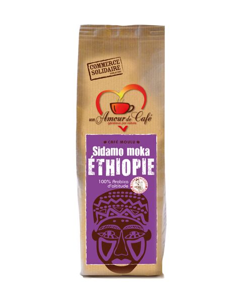 Café moulu Éthiopie Moka Sidamo