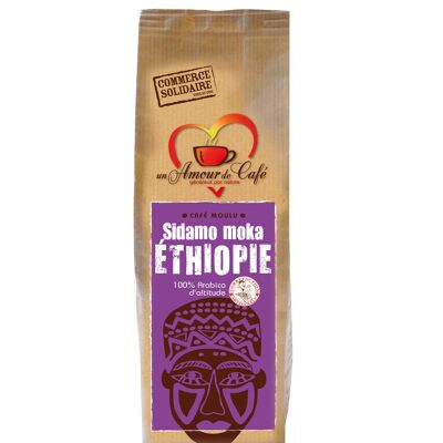 Ground coffee Ethiopia Moka Sidamo