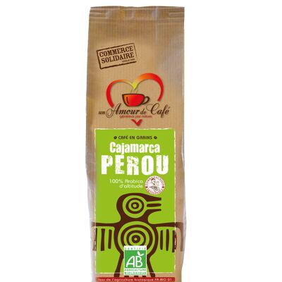 Granos de café Orgánico Perú Cajamarca