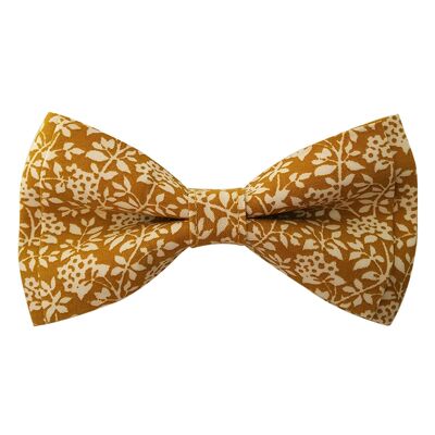 Mustard yellow liberty bow tie