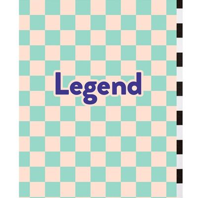 Legend Schachbrett-Geburtstagskarte