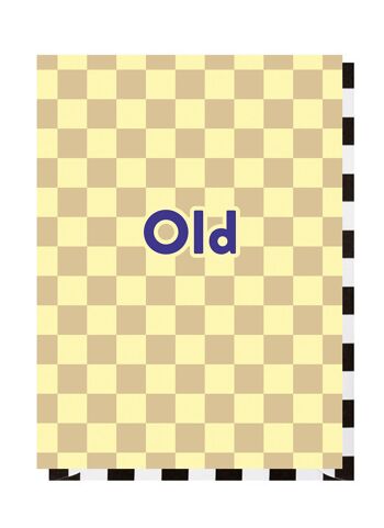 Old Checkerboard Birthday Card 3