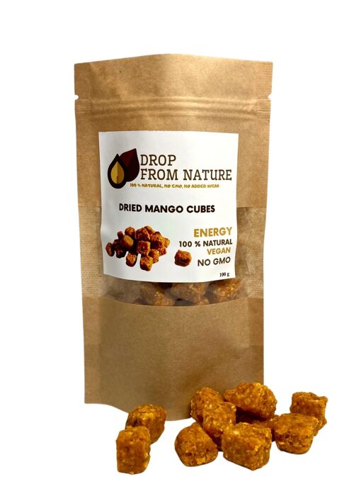 Dried mango cubes