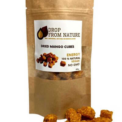 Dried mango cubes