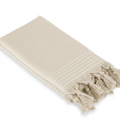 WALRA Gastendoek Soft Cotton Hamam Kiezel Grijs (set 2 stuks) - 30x50 cm