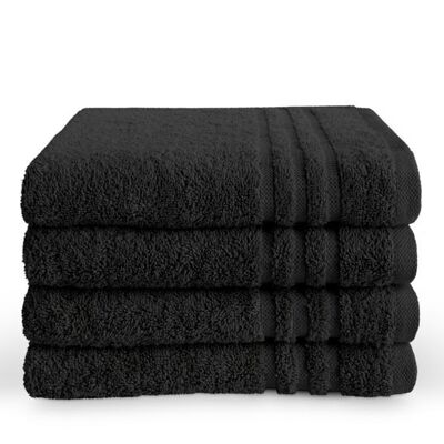 BYRKLUND Baddoek Bath Basics Zwart - 50x100 cm