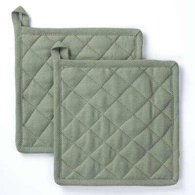 BYRKLUND Pannenlap Stay Cold Jade - 2x 20x20 cm