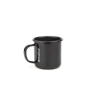 Tasse à café en émail noir 0,4 l | EXTÉRIEUR 1