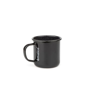 0,4l schwarzer Emaille-Kaffeebecher | DRAUSSEN