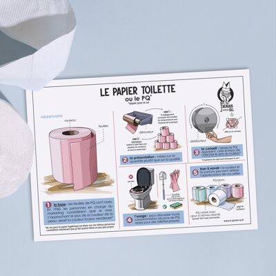 Lot de 10 cartes - Le Papier Toilette