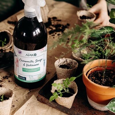 Camomilla, Salvia e Valeriana Spray 1L - semina e radicazione delle piantagioni