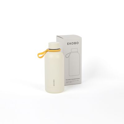 Bottiglia termica riutilizzabile 350 ml - Avorio - EKOBO