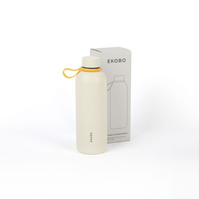 Botella Termo Reutilizable 500 ml - Marfil - EKOBO