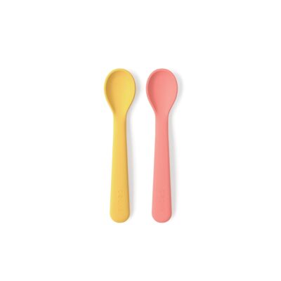 Set de 2 cucharas de silicona - Mimosa / Coral - EKOBO
