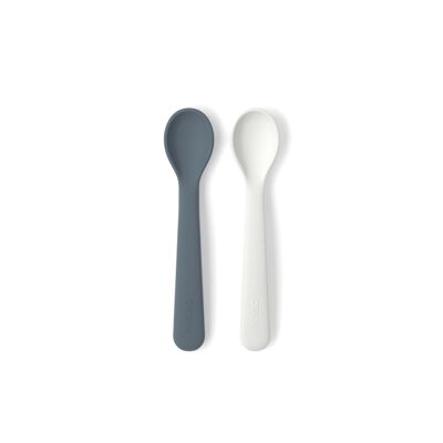 Set of 2 silicone spoons - Cloud / Storm - EKOBO