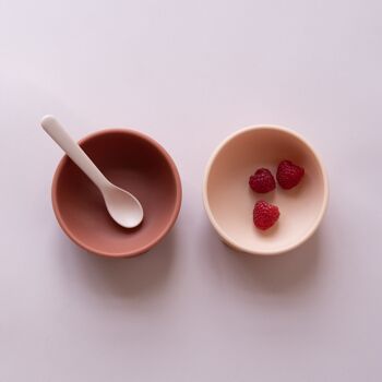 Lot de 2 cuillères en silicone - Blush / Terracotta - EKOBO 2