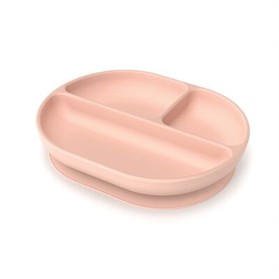 Silicone Divided Plate - Blush
