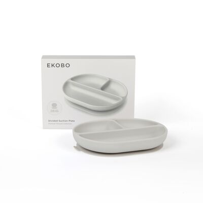 Assiette compartimentée en silicone - Cloud - EKOBO