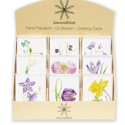 Counter display for greeting cards SPRING