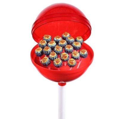Giant lollipop of 20 lollipops with cola or strawberry flavor - Mega Mega chups - Ideal for a birthday