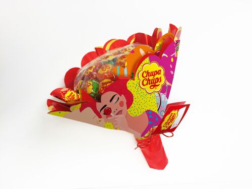 Bouquet mini flower Chupa Chups best of - 19 sucettes
