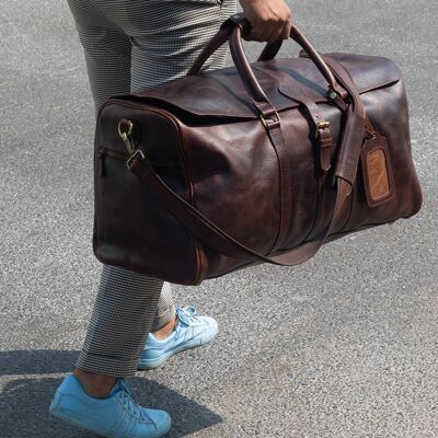 Bonham Leather Duffle Bag-Travel Bags For Men