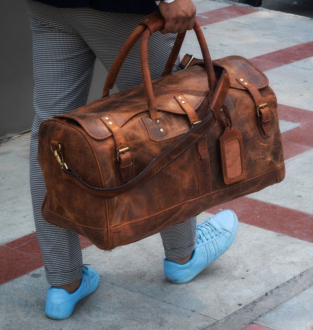 Buy wholesale Maynard Leather Duffle Bag Travel Bags For Men