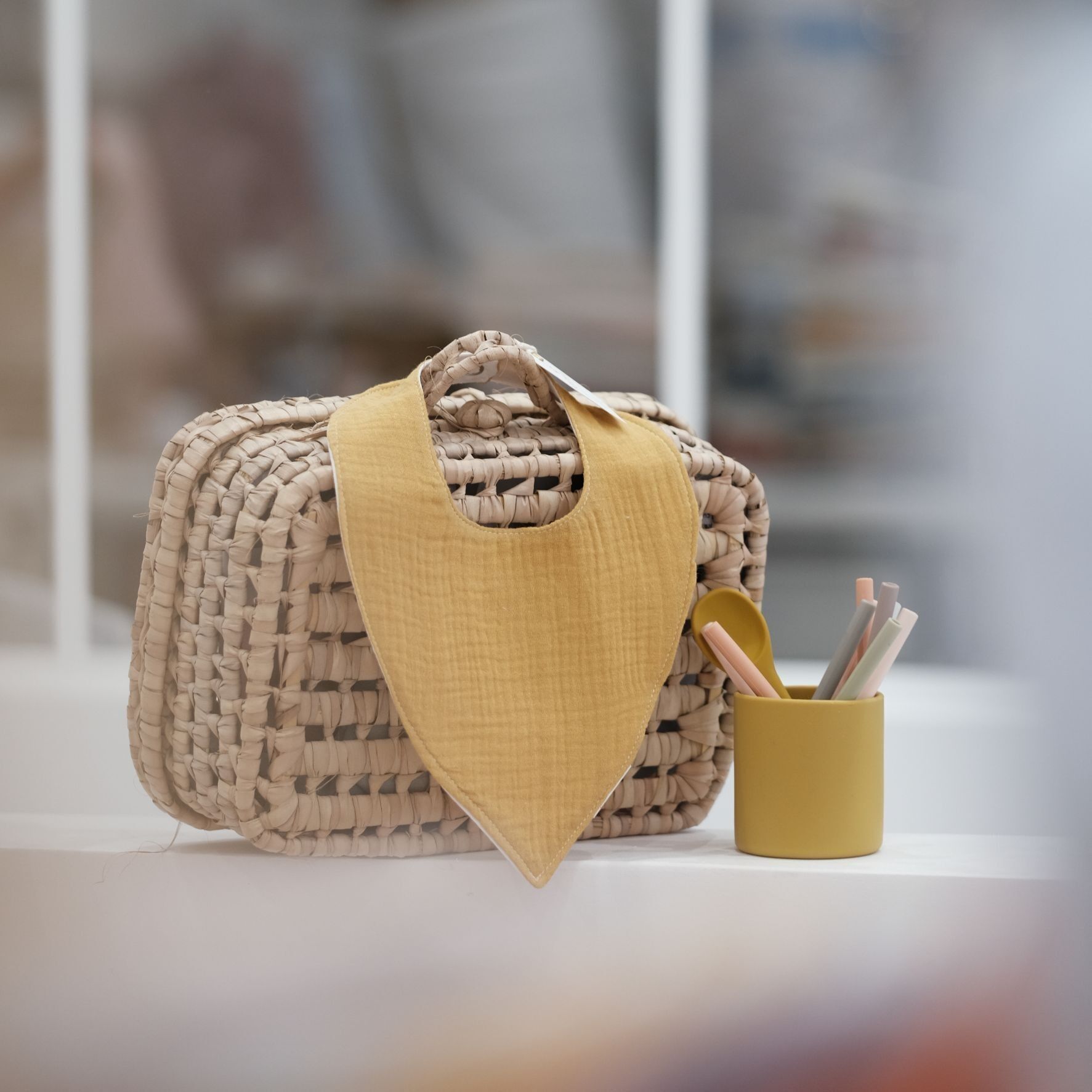 Bavaglino bandana senape