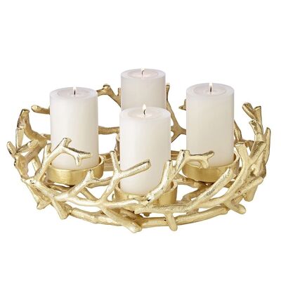 Adventskranz Porus gold Ø 30 cm