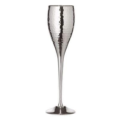 Champagne flute Dodo, hammered, silver-plated, height 23 cm, capacity 200 ml