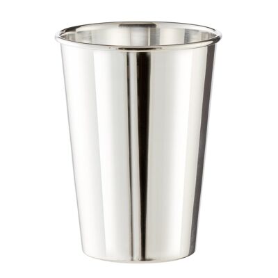 Becher Trinkbecher Silberbecher Vase Konus, schwerversilbert, Höhe 10 cm