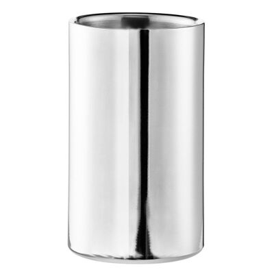 Enfriador de botellas Nebraska, doble pared, acero inoxidable pulido, altura 20 cm, diámetro 12 cm