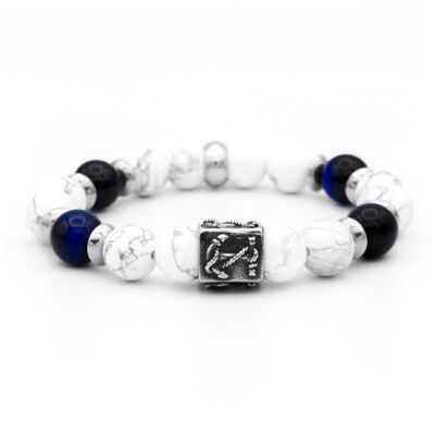 Pulsera Ancla Túnel - Howlita - Falcon -10mm