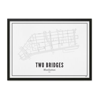 Prints - New York - Two Bridges