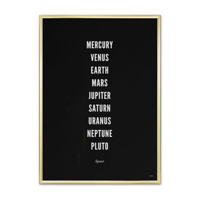 Prints - Planets - Black
