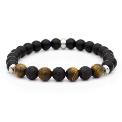 PULSERA ONIX - LAVA - TIGRE - 08mm