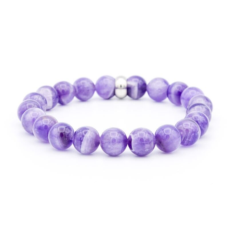 BRACCIALE AMETISTA - 10mm