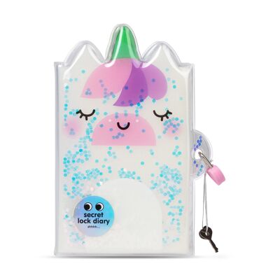 Magical Unicorn glitter lock diary | Kid's stationery