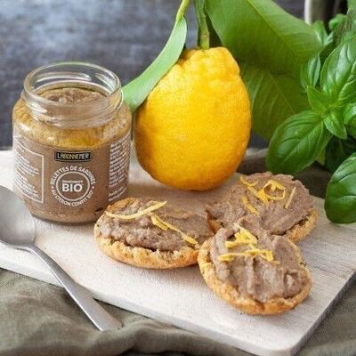 RILLETTES DI SARDE CON CONFIT LIMONE BIOLOGICO