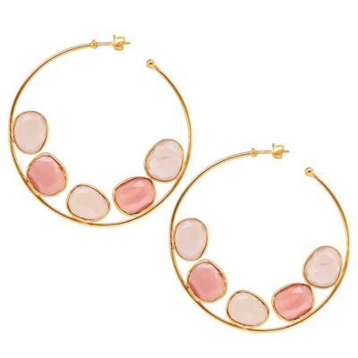 ALBA BIG PINK EARRINGS