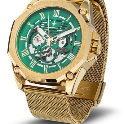 Zircon Romain Green on Gold