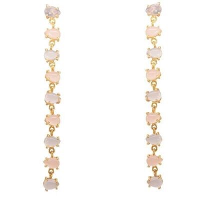 Alcalá light pink and blue earrings