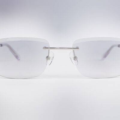 Crystal Silver Frame Grey